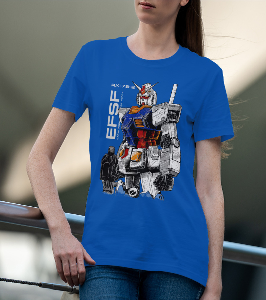 RX-78-2 Gundam EFSF Earth Federation Space Force T-Shirt