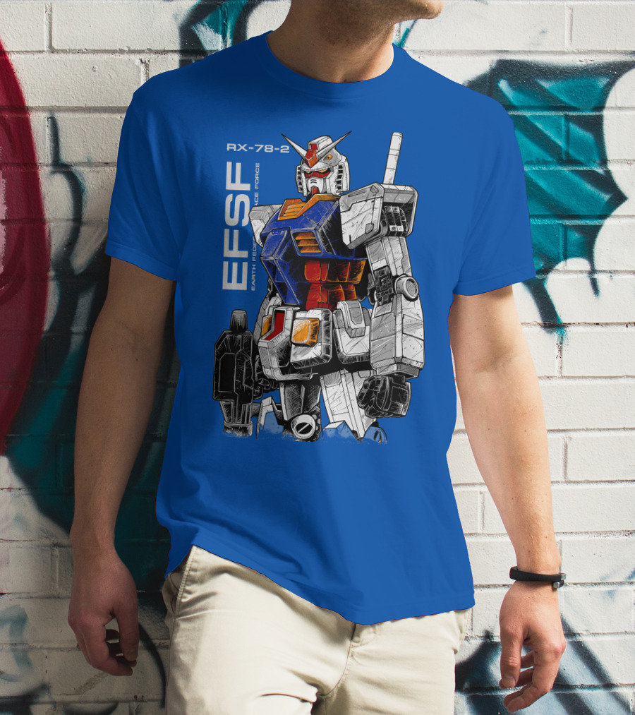 RX-78-2 Gundam EFSF Earth Federation Space Force T-Shirt
