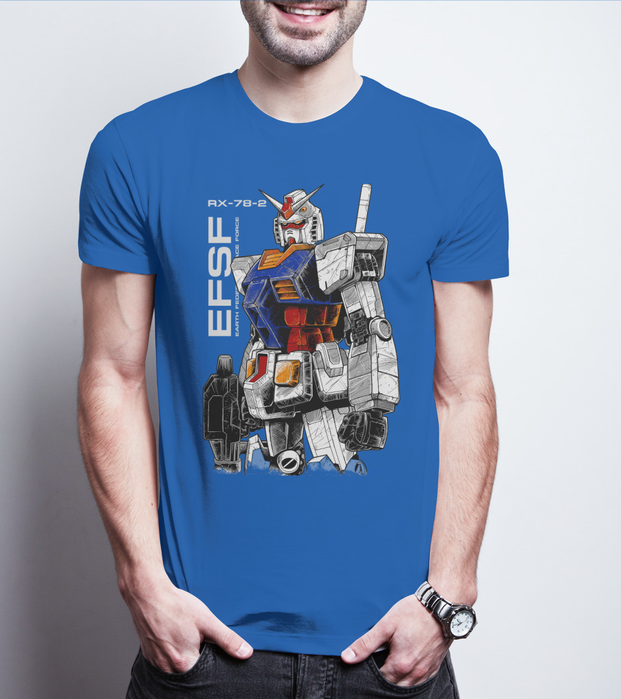 RX-78-2 Gundam EFSF Earth Federation Space Force T-Shirt
