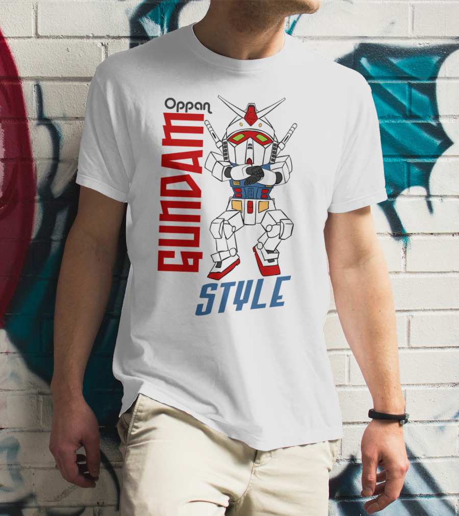 Oppan Gundam Style Vintage Mecha Dance T-Shirt