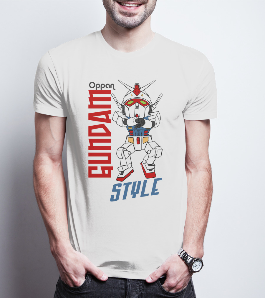 Oppan Gundam Style Vintage Mecha Dance T-Shirt