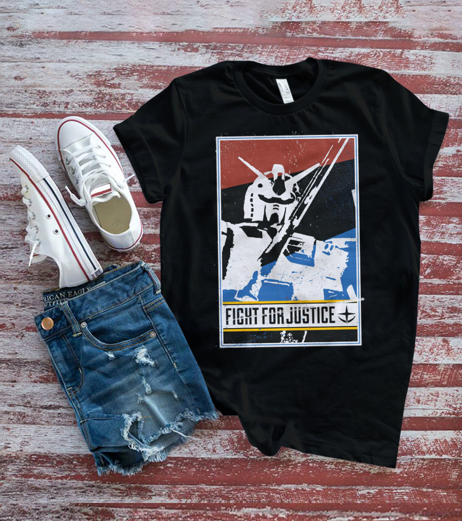 Gundam Fight For Justice Robot T-Shirt