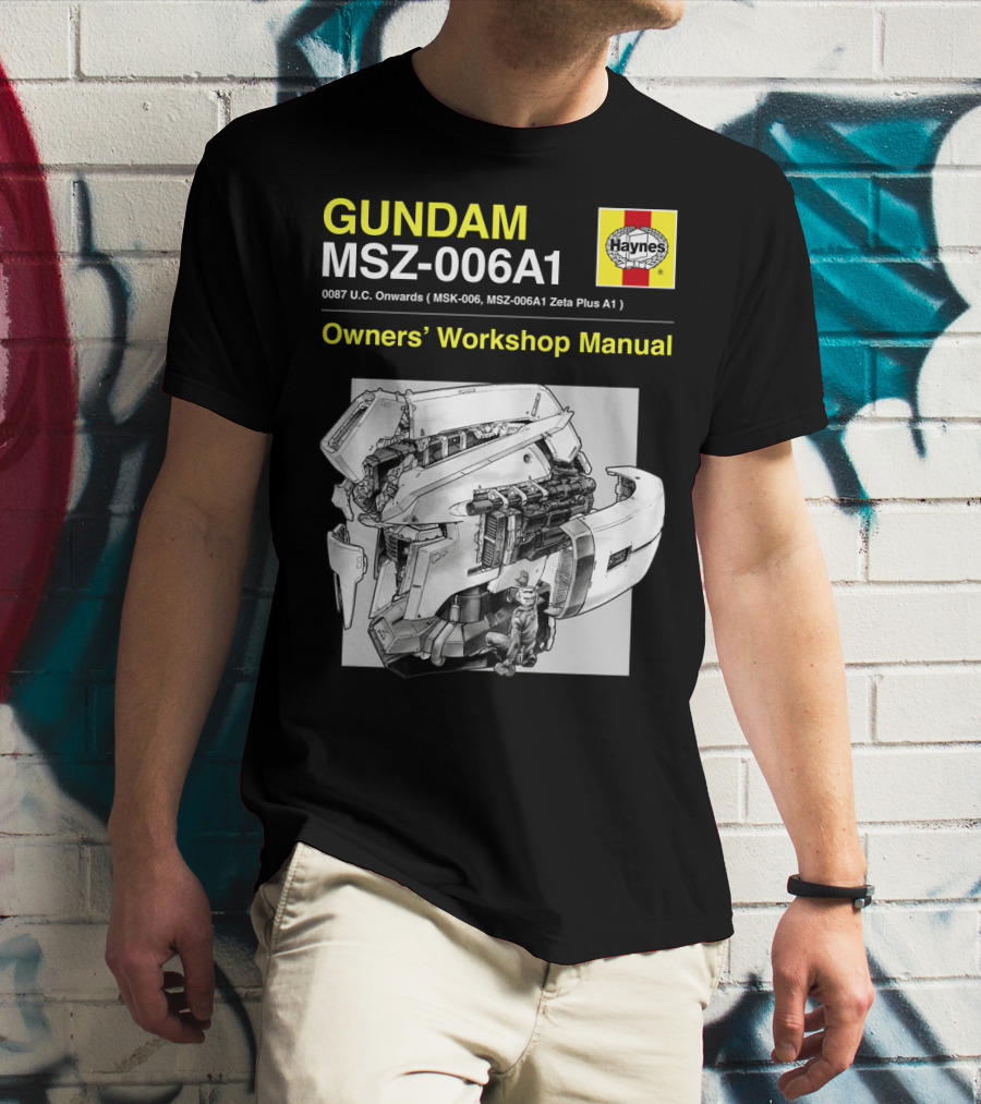 Gundam MSZ-006A1 Zeta Plus Owners' Workshop Manual Haynes 0087 U.C. Onwards T-Shirt