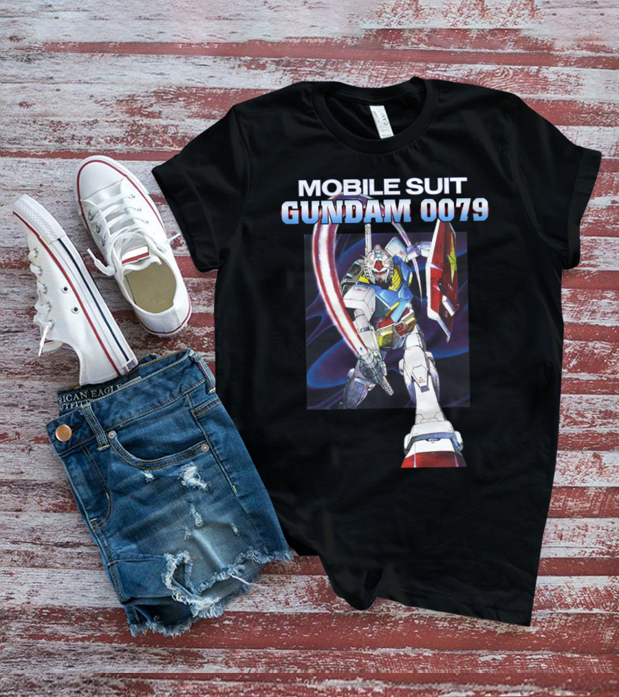 Mobile Suit Gundam 0079 Mecha Warrior Action Pose T-Shirt