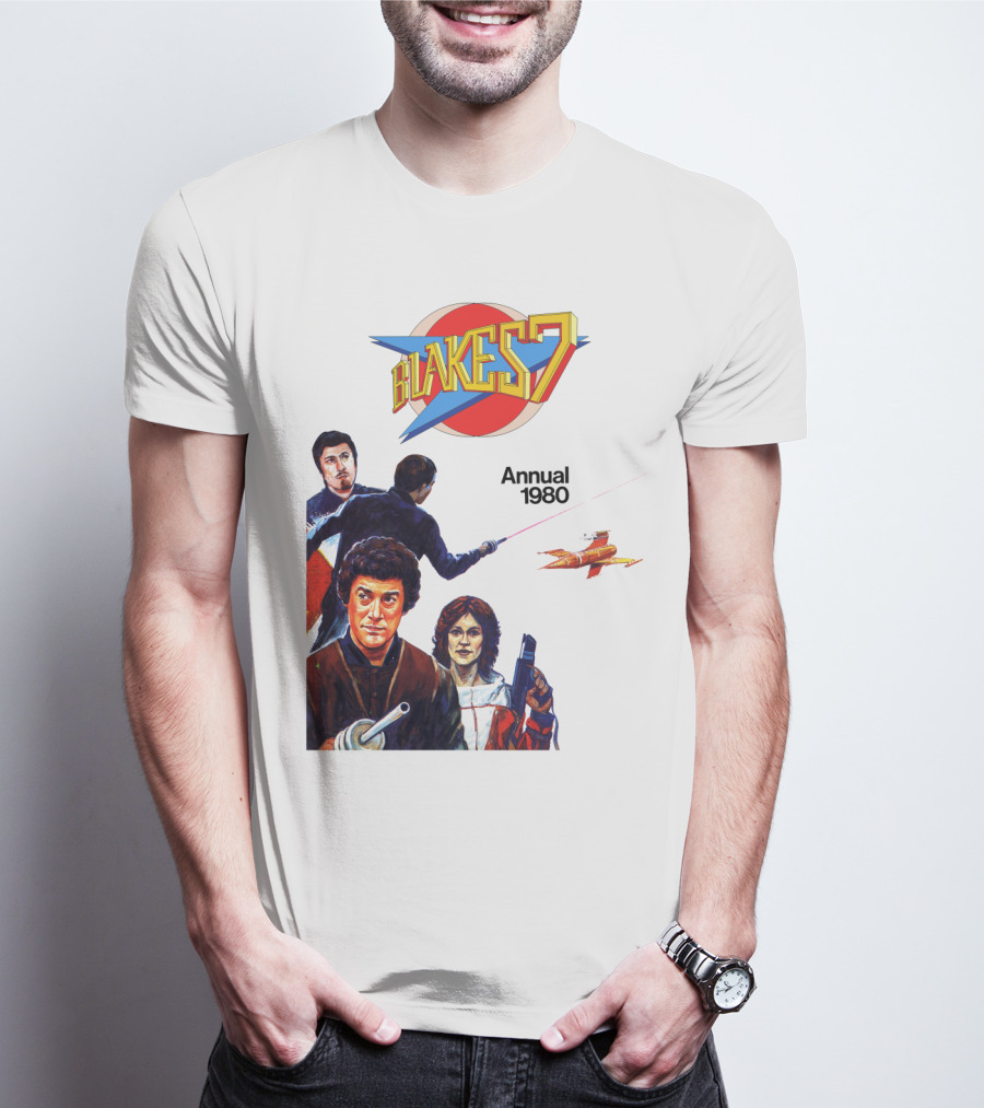 Blake's 7 Annual 1980 Classic Sci-Fi Series Cover T-Shirt