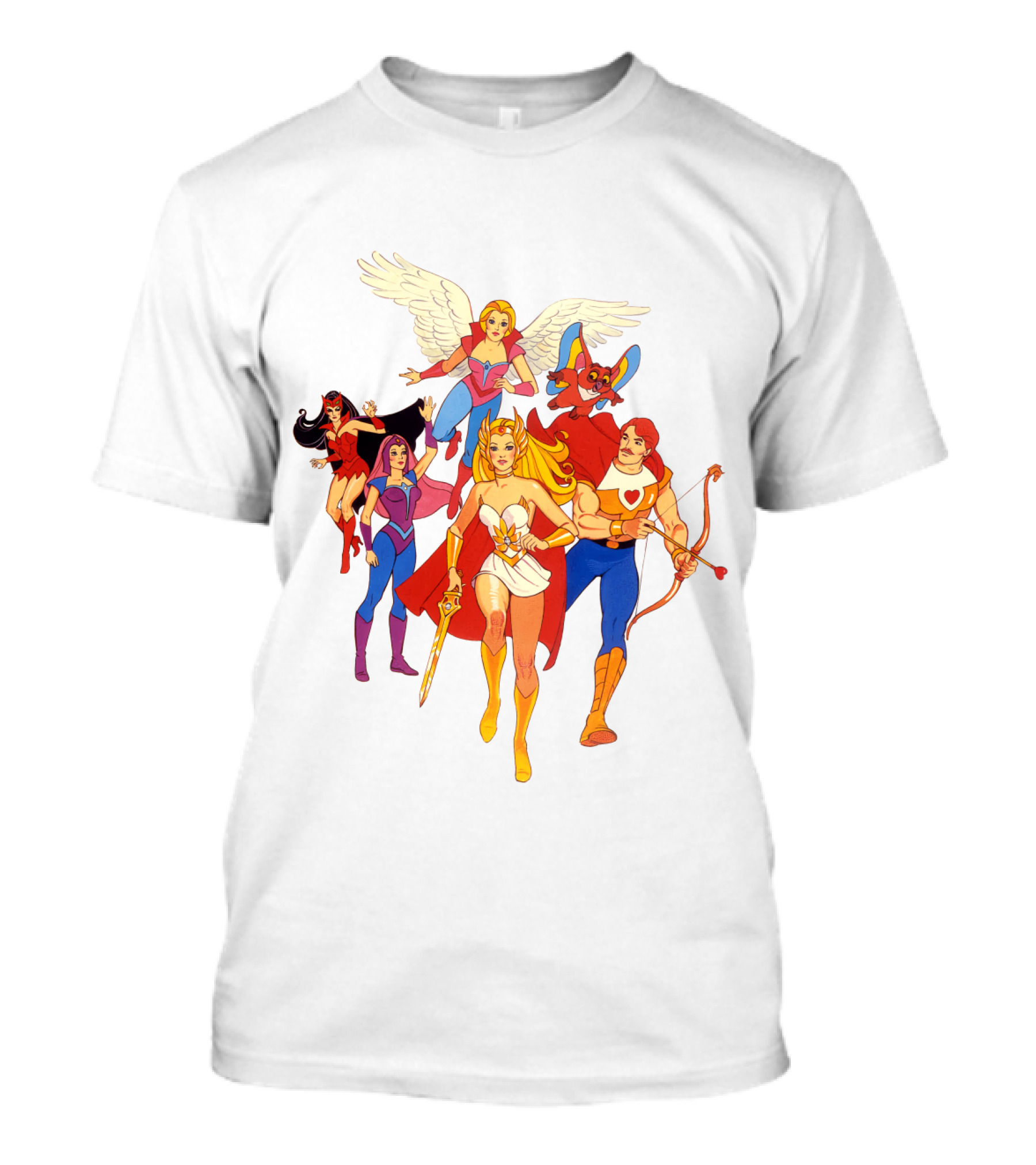She Ra Princess Of Power Heroes Group T-Shirt
