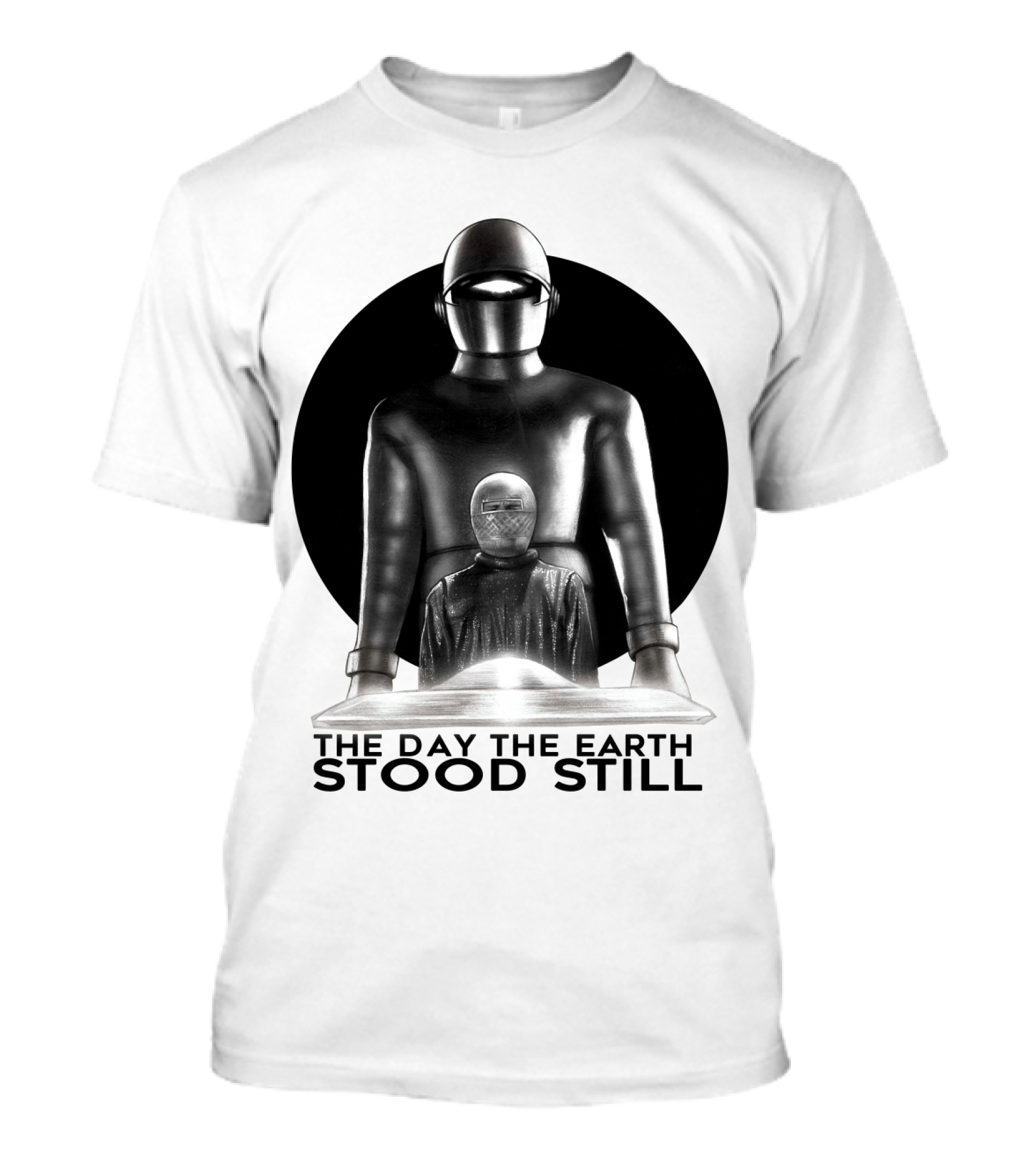 The Day The Earth Stood Still Classic Sci-Fi Robot And Alien T-Shirt