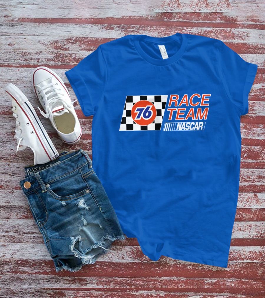 Union 76 Race Team NASCAR Checkered Flag T-Shirt