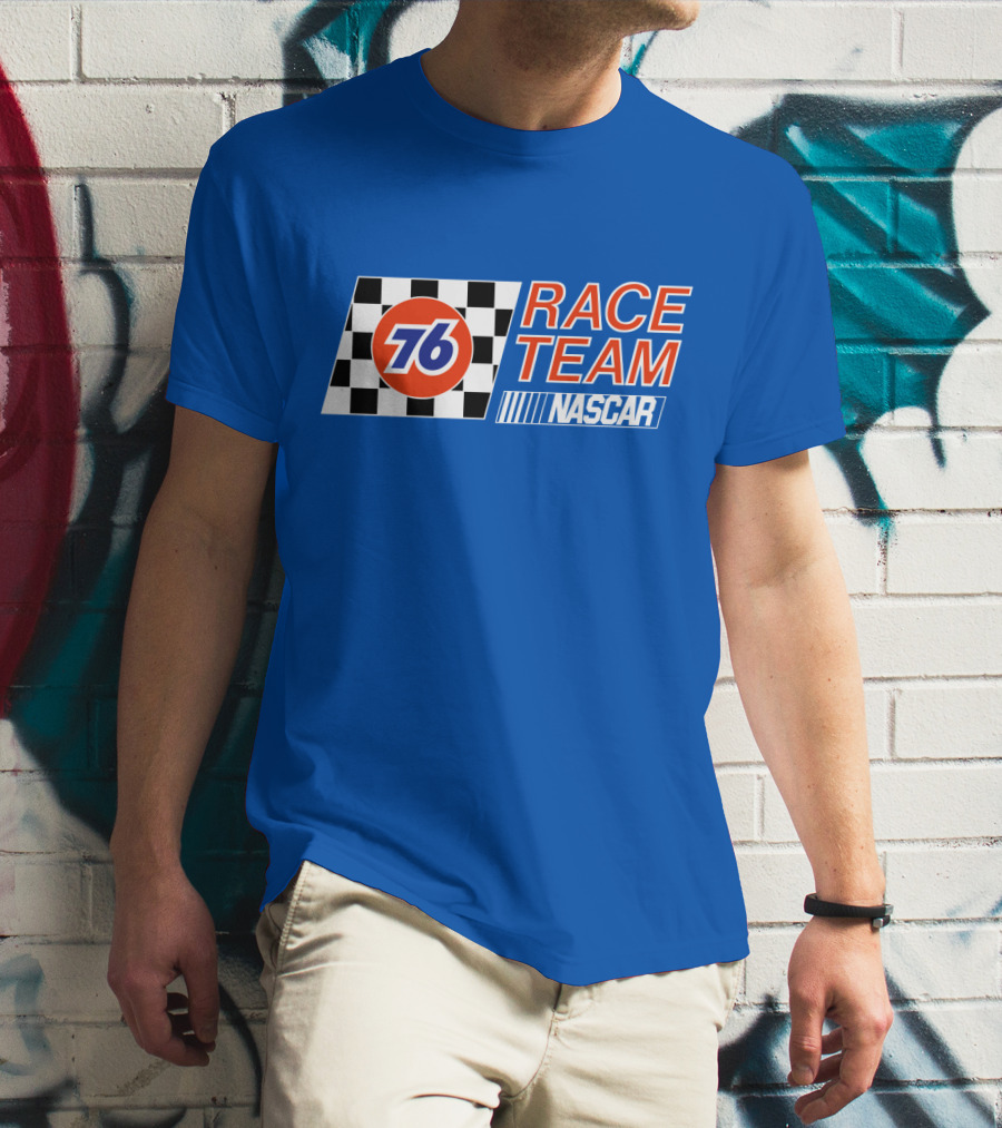 Union 76 Race Team NASCAR Checkered Flag T-Shirt