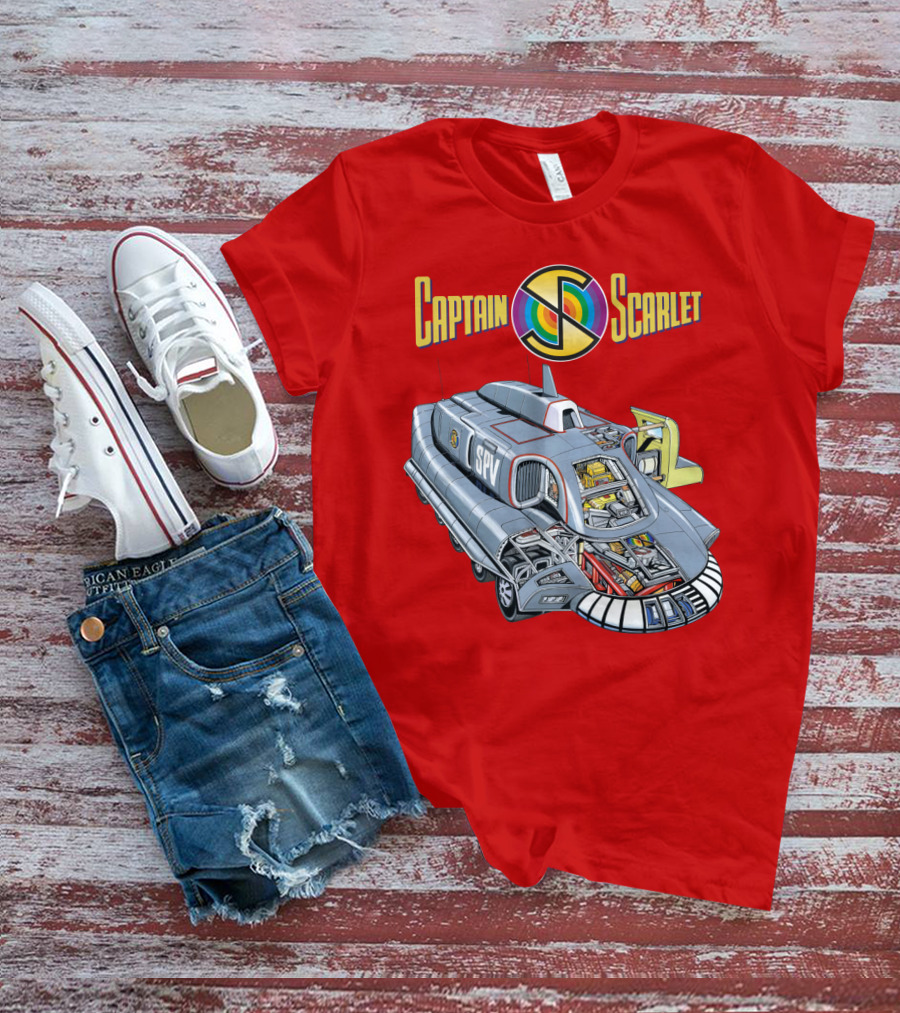 Captain Scarlet SPV Spectrum Pursuit Vehicle Blueprint T-Shirt