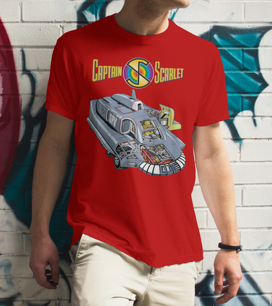 Captain Scarlet SPV Spectrum Pursuit Vehicle Blueprint T-Shirt