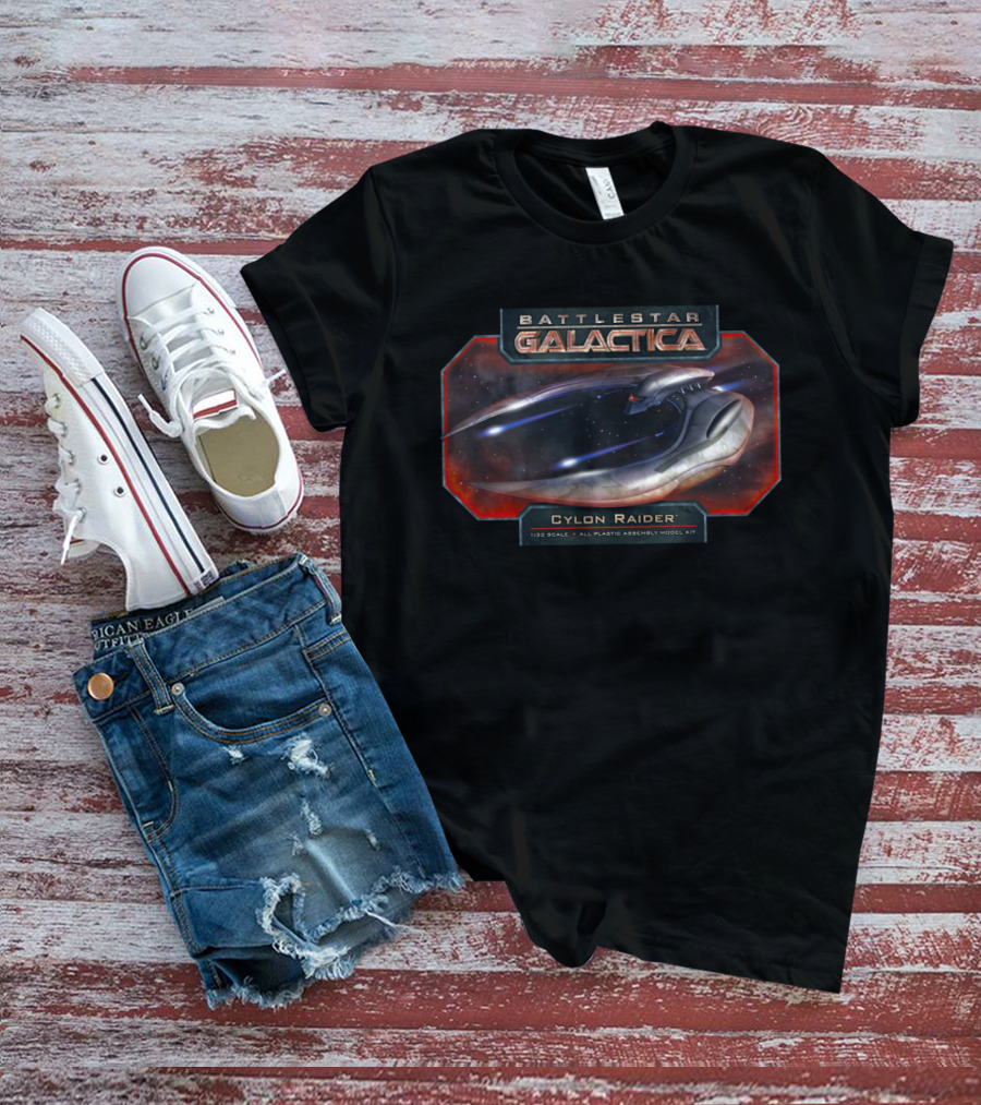 Battlestar Galactica Cylon Raider Plastic Assembly Model Kit T-Shirt