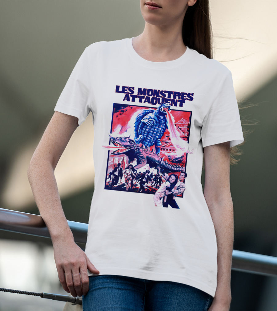 Les Monstres Attaquent Gamera French T-Shirt
