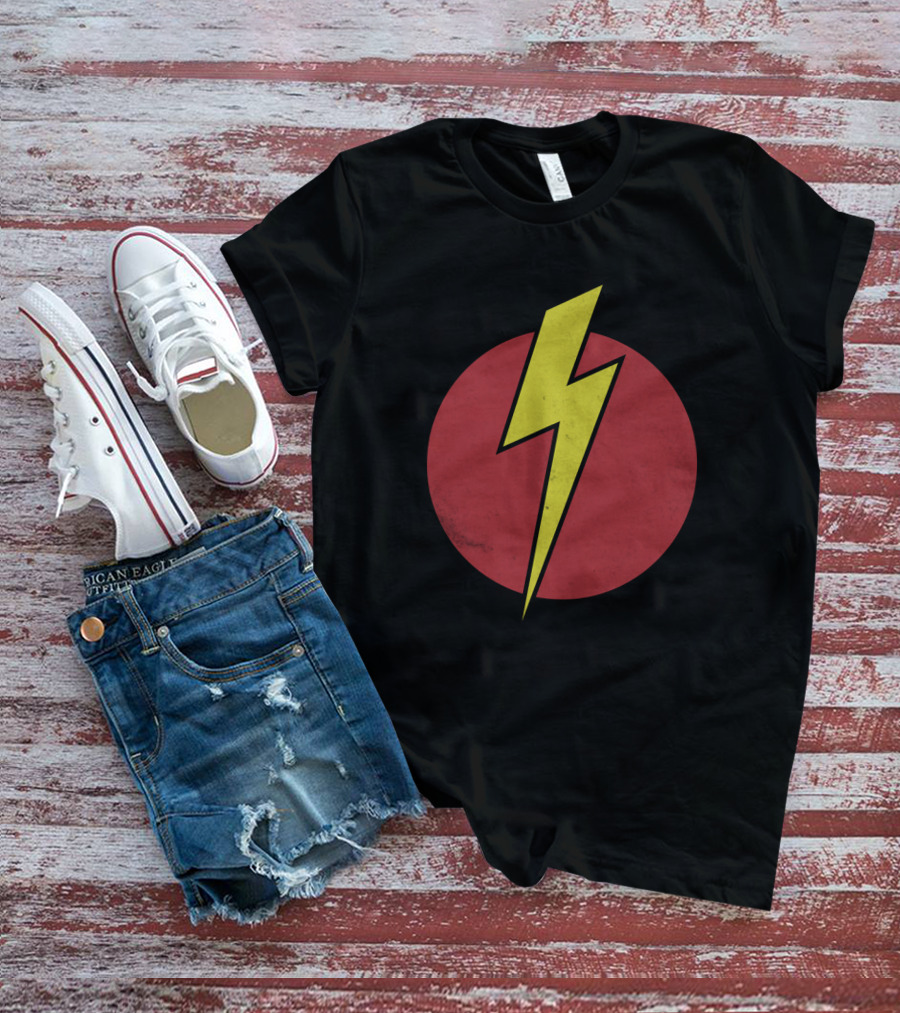 Flash Gordon Lightning Bolt Red Circle T-Shirt