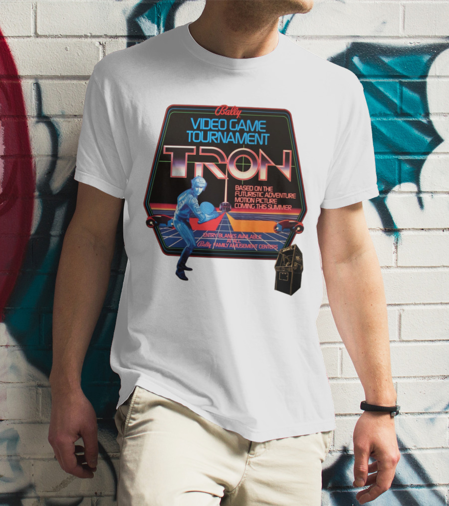 Bally Video Game Tournament Tron Based On The Futuristic Adventure Motion Picture Coming This Summer T-Shirt