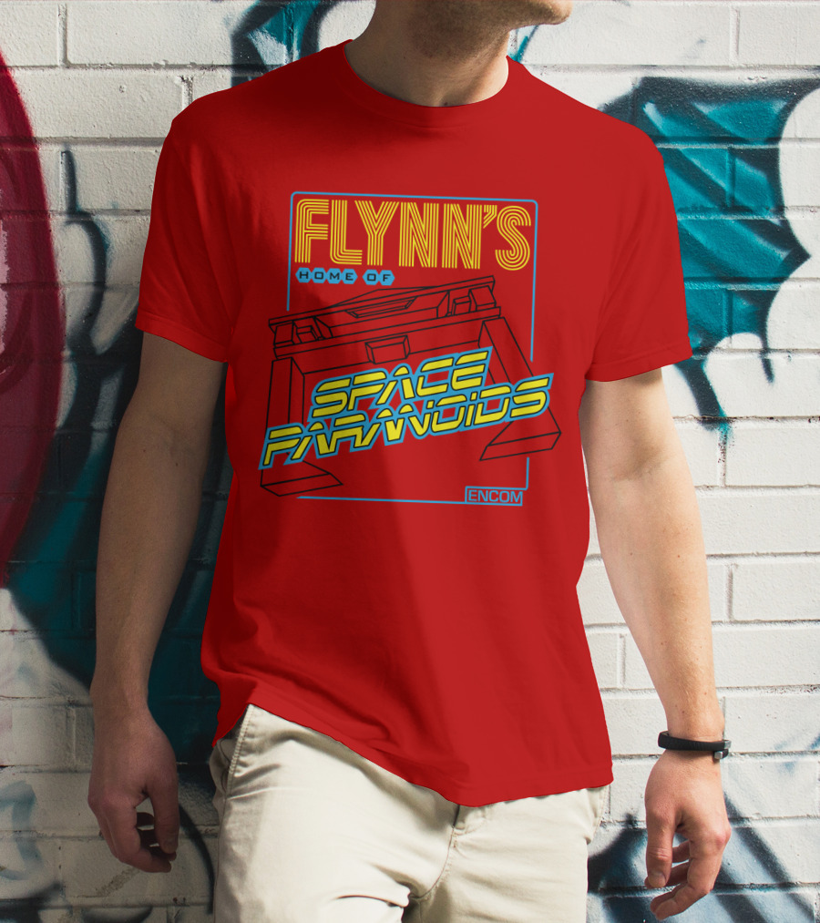 FLYNN'S Home Of Space Paranoids ENCOM T-Shirt