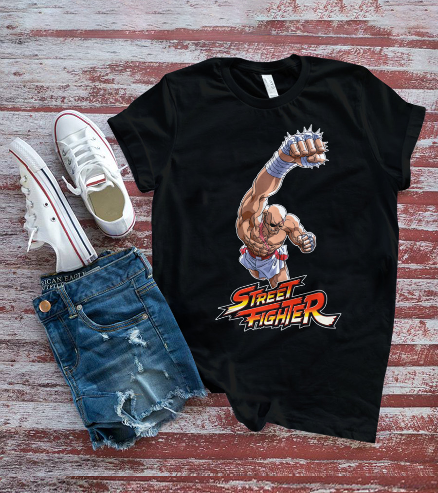 Sagat Street Fighter Powerful Punch Attack T-Shirt