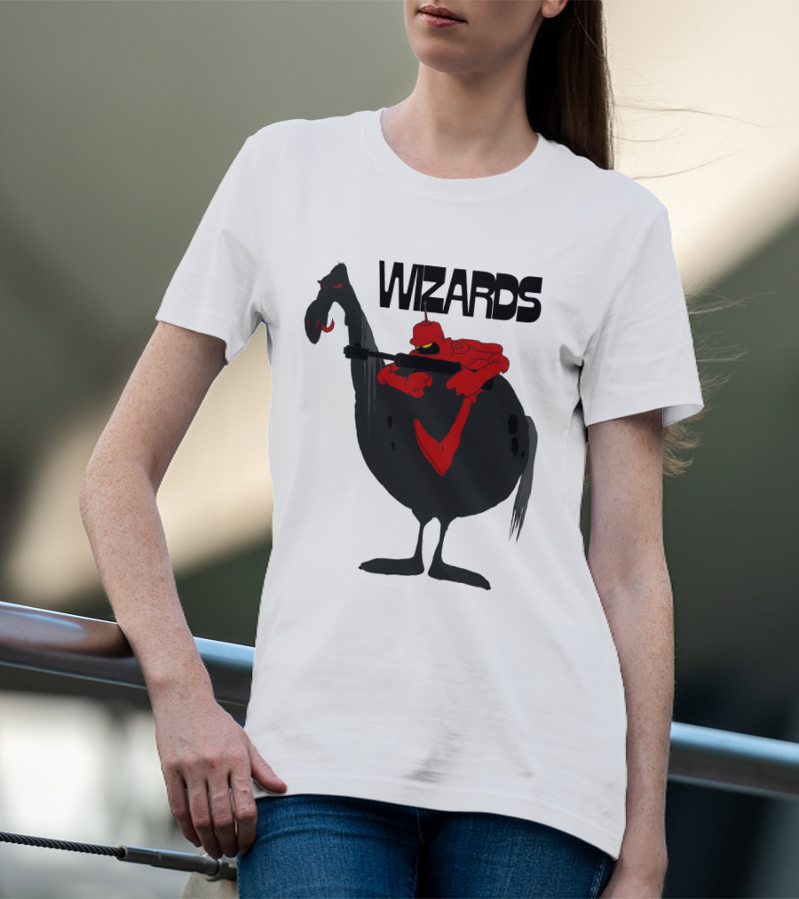 Wizards Animated Film Character Riding Creature T-Shirt