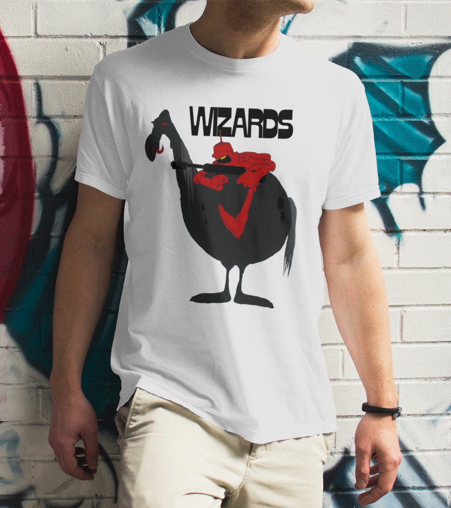 Wizards Animated Film Character Riding Creature T-Shirt
