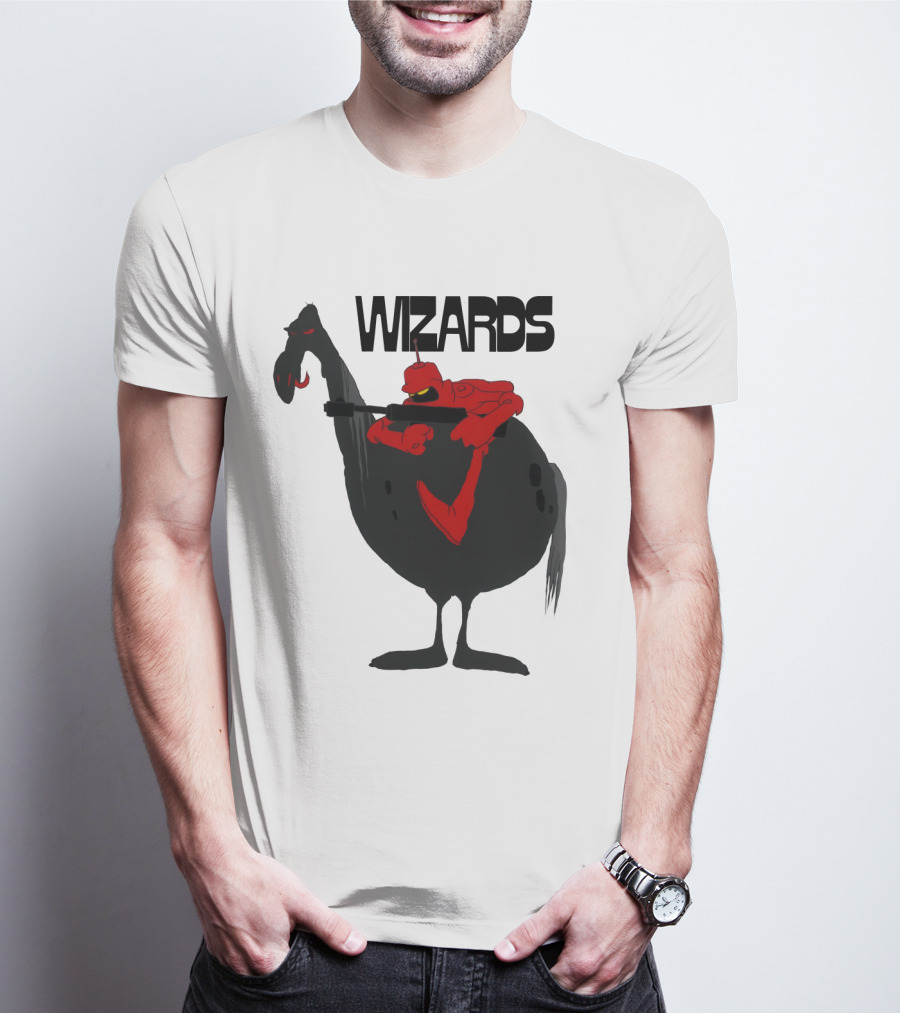 Wizards Animated Film Character Riding Creature T-Shirt