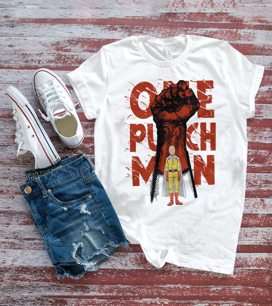 One Punch Man Saitama Hero Fist Power T-Shirt
