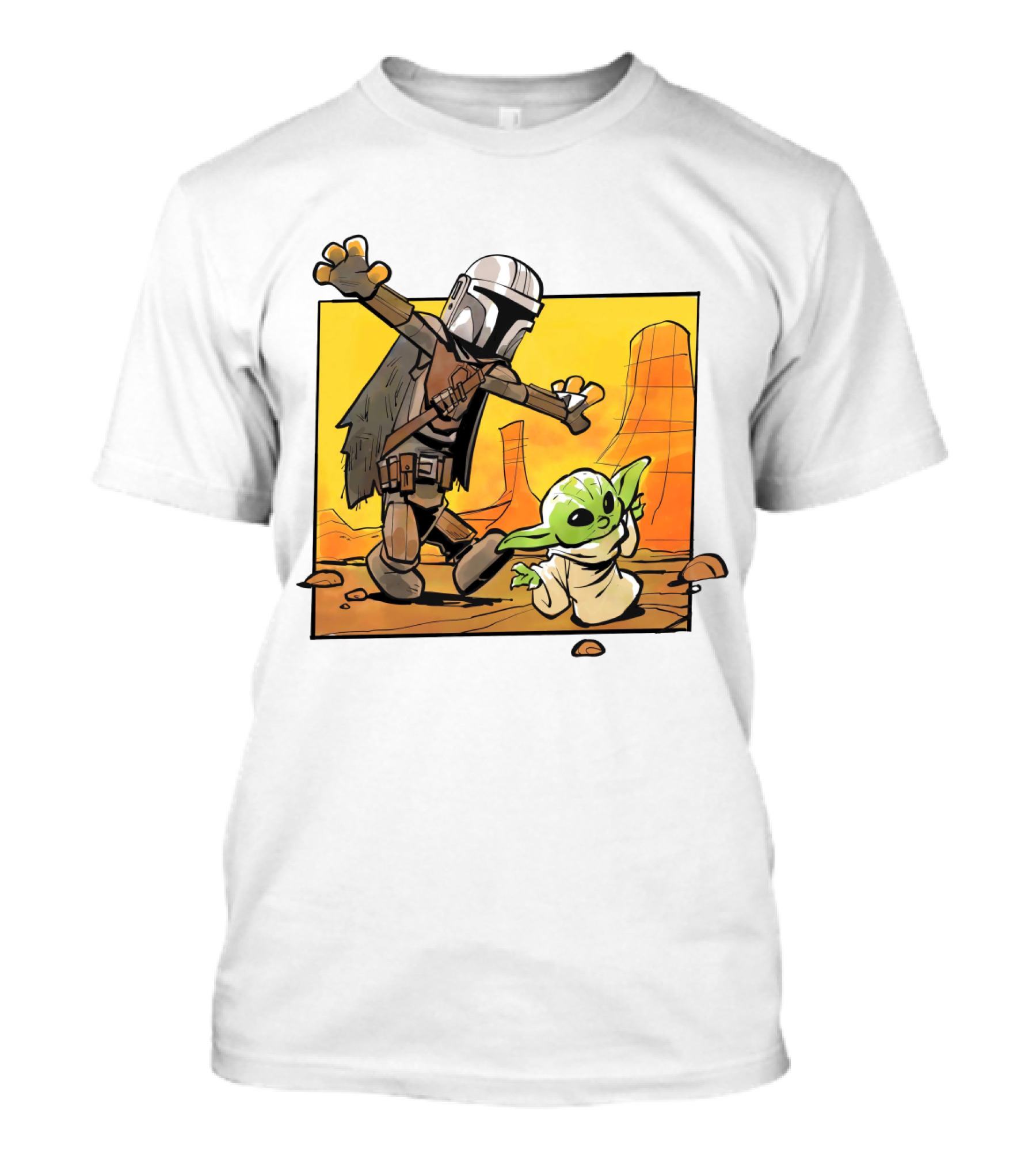 The Mandalorian And Grogu Desert Adventure Baby Yoda T-Shirt