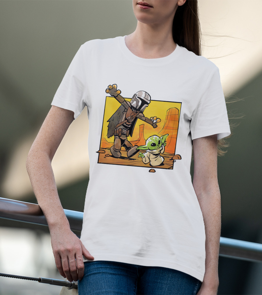 The Mandalorian And Grogu Desert Adventure Baby Yoda T-Shirt