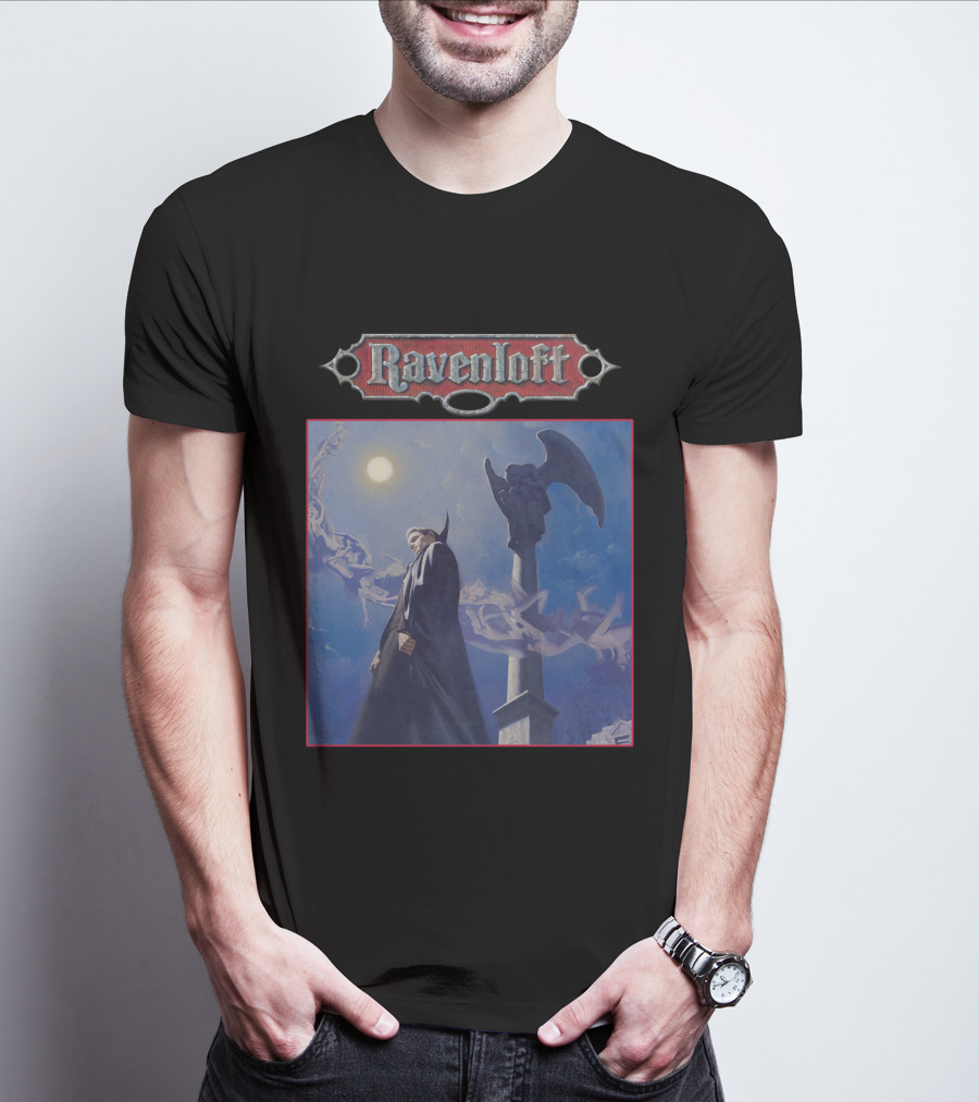 Ravenloft Vampire Night Gothic Scene T-Shirt