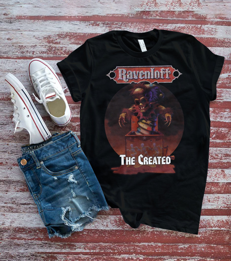 Ravenloft The Created Creepy Puppet Box With Skeletons T-Shirt
