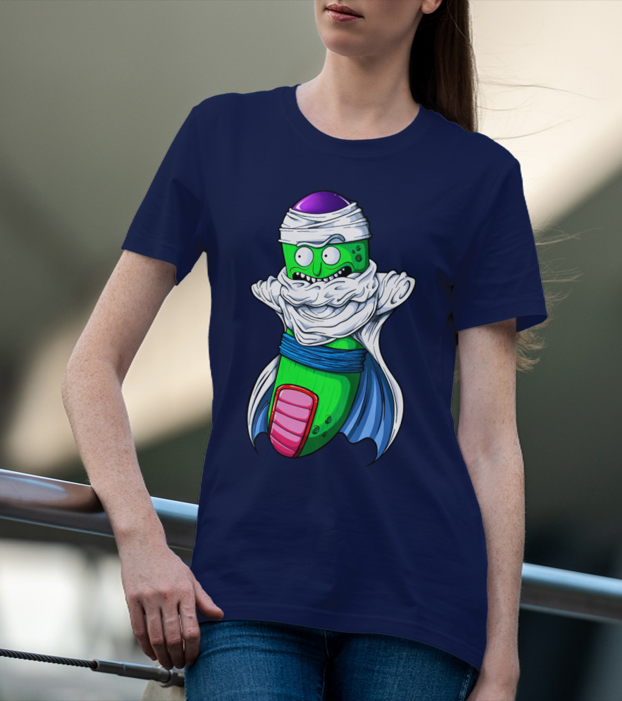 Rick And Morty Pickle Rick Meets Dragon Ball Z Fusion T-Shirt