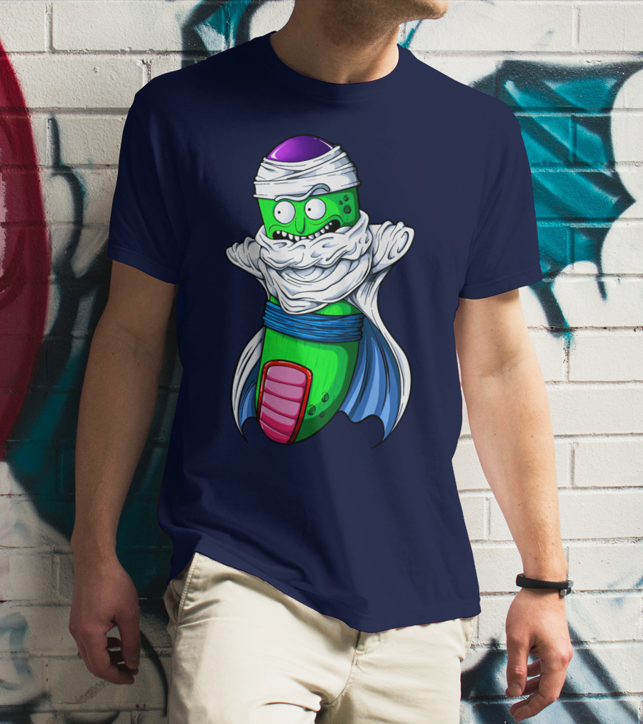 Rick And Morty Pickle Rick Meets Dragon Ball Z Fusion T-Shirt