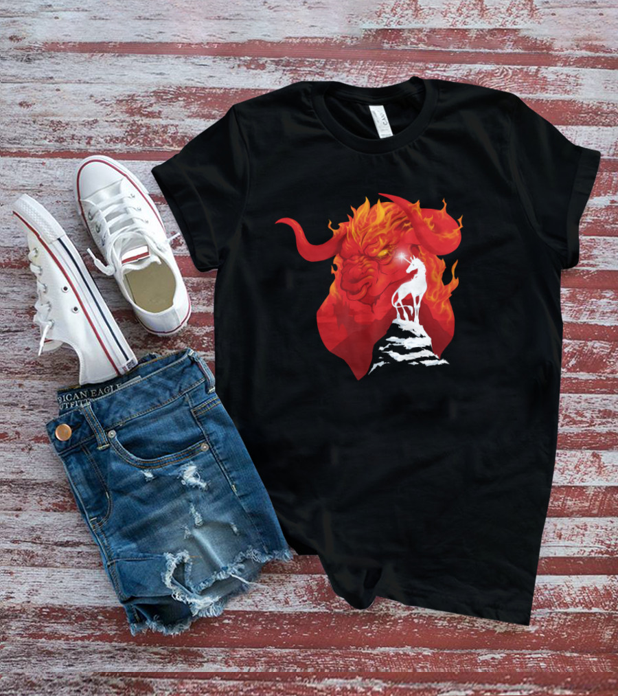 The Last Unicorn Red Bull Fiery Showdown T-Shirt