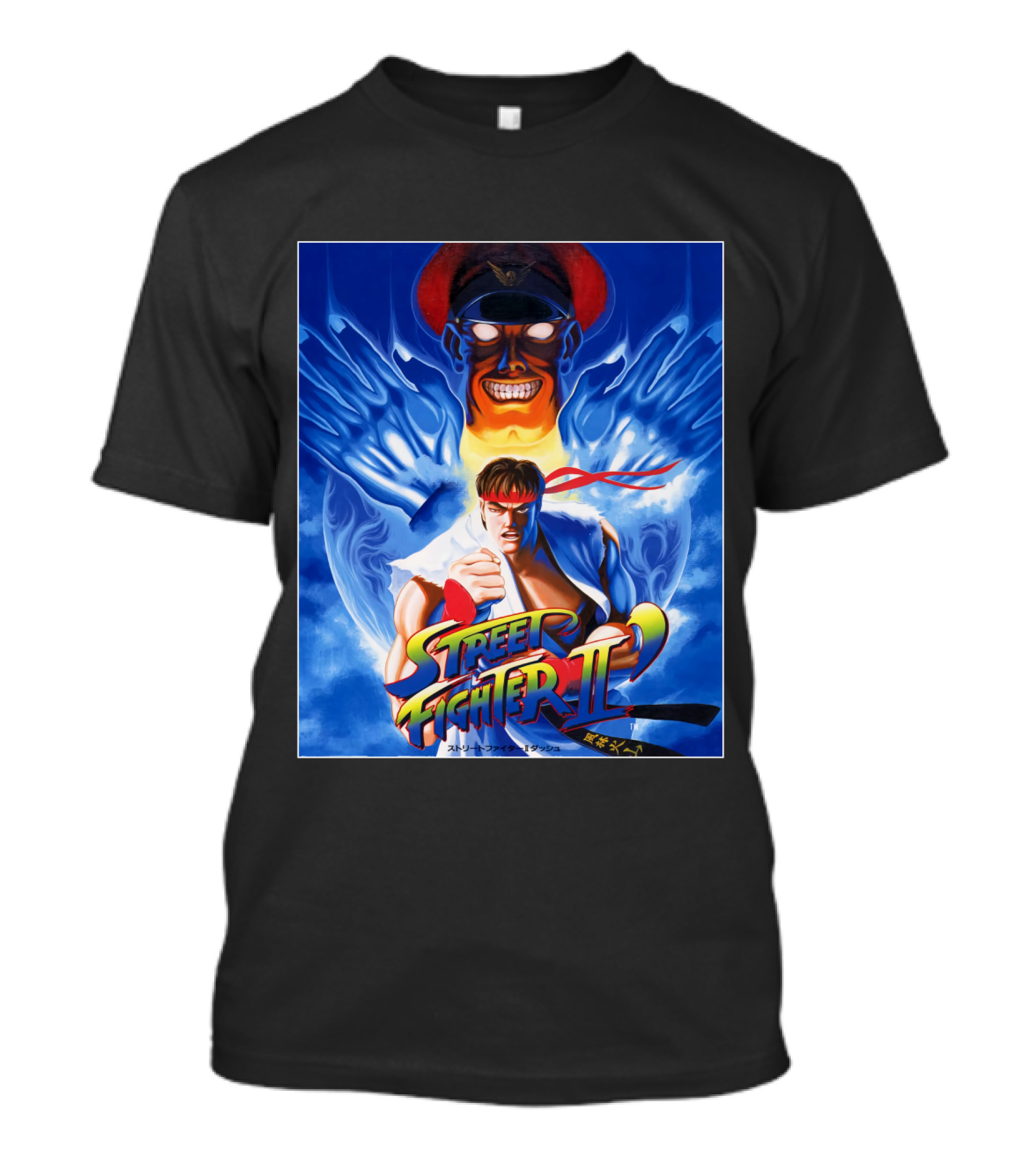 Street Fighter II Iconic Ryu And Bison Showdown T-Shirt