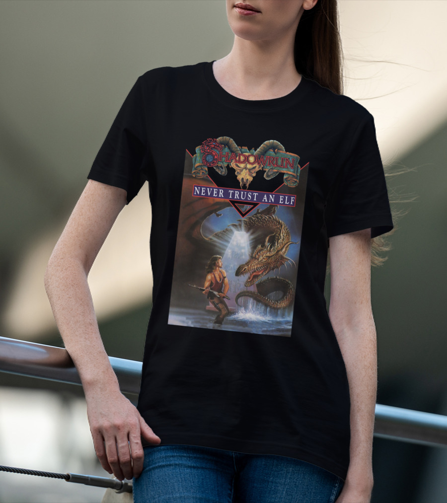 Shadowrun Never Trust An Elf T-Shirt