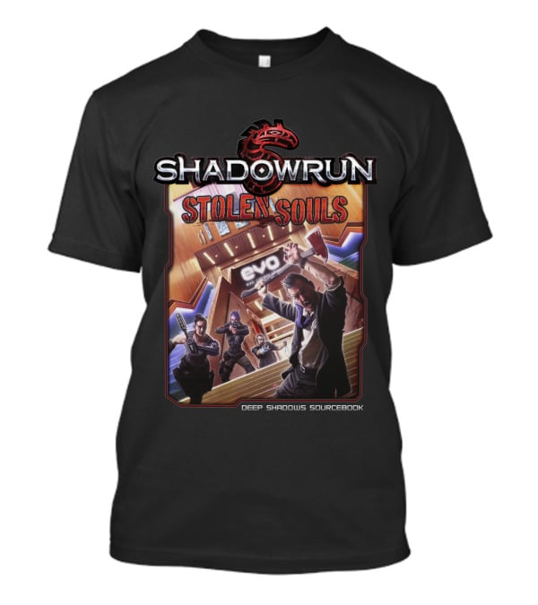 Shadowrun Stolen Souls Deep Shadows Sourcebook T-Shirt