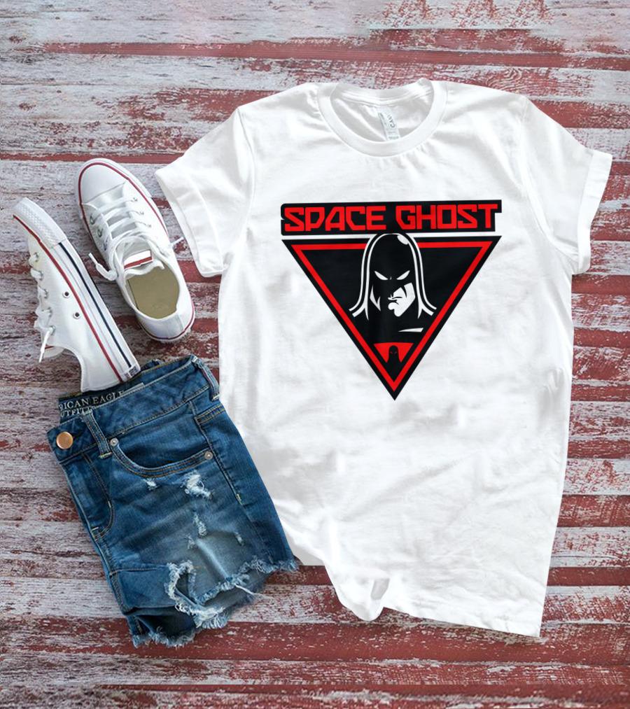 Space Ghost Logo With Red Triangle T-Shirt