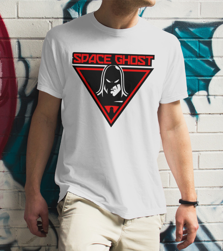 Space Ghost Logo With Red Triangle T-Shirt