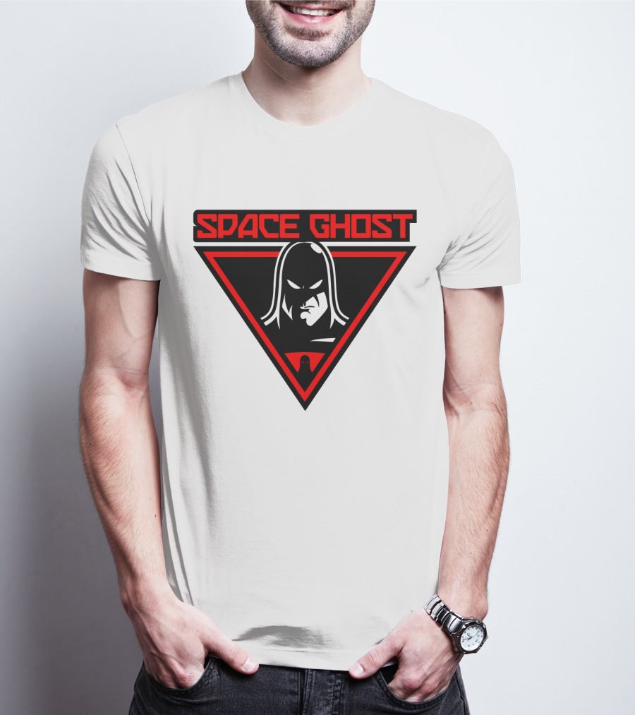 Space Ghost Logo With Red Triangle T-Shirt