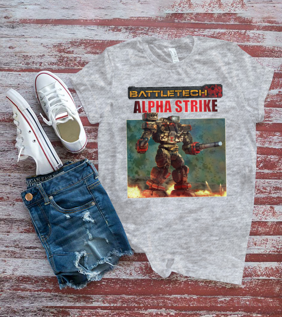 BattleTech ALPHA STRIKE Mech Warrior Battle Scene T-Shirt