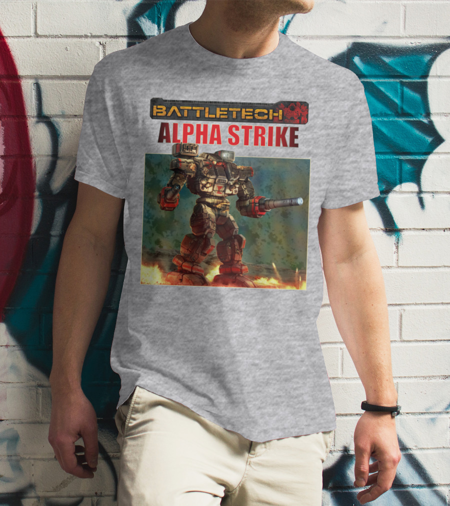 BattleTech ALPHA STRIKE Mech Warrior Battle Scene T-Shirt