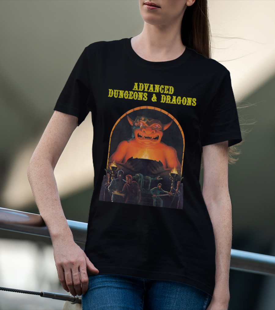 Advanced Dungeons And Dragons Monster Demon Vintage Cover T-Shirt