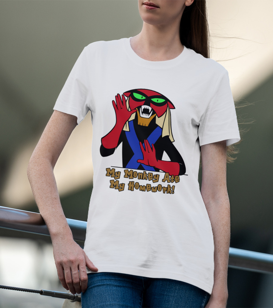 Space Ghost Brak My Monkey Ate My Homework T-Shirt