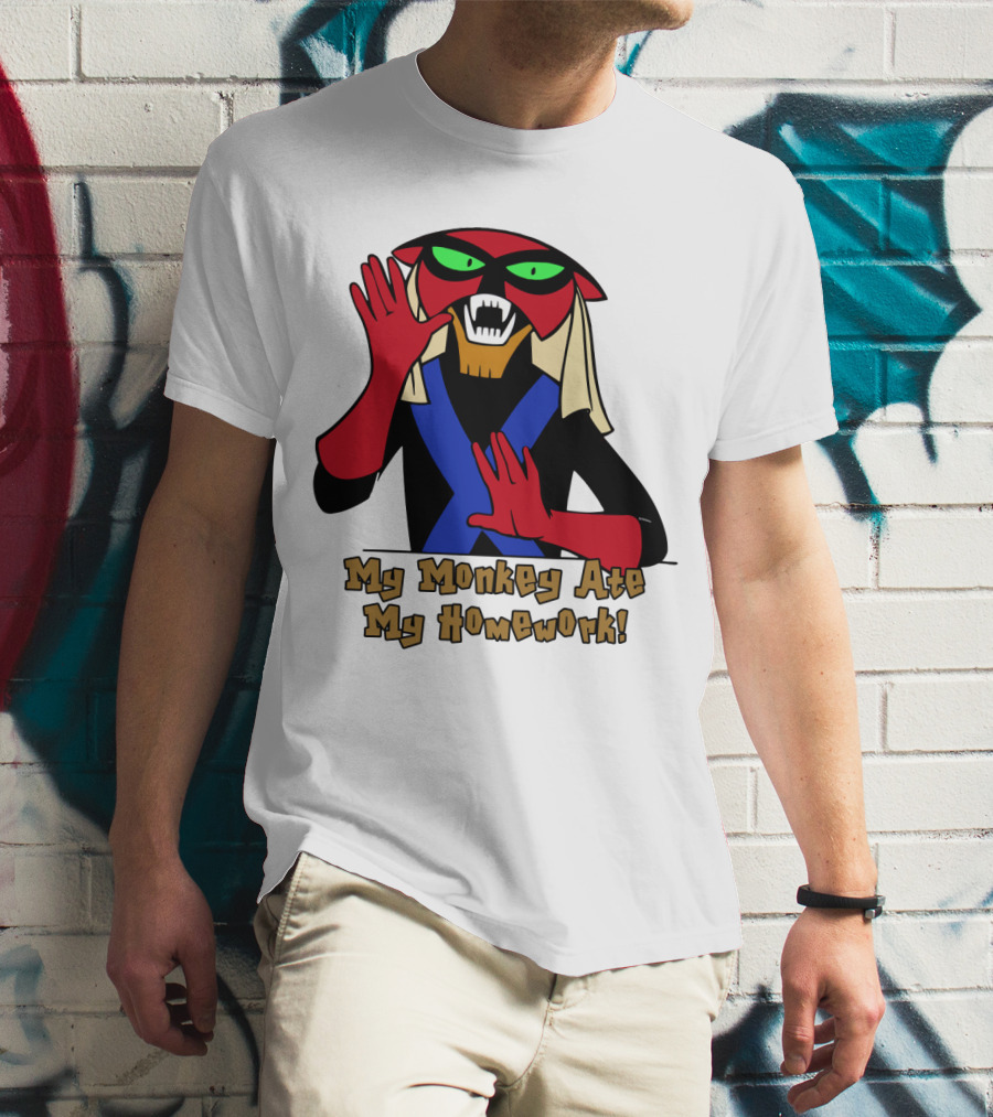 Space Ghost Brak My Monkey Ate My Homework T-Shirt
