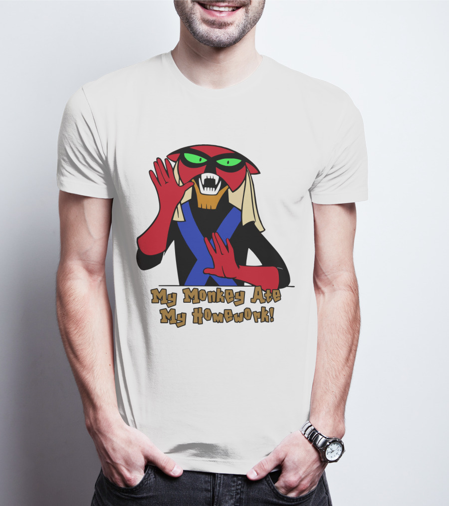 Space Ghost Brak My Monkey Ate My Homework T-Shirt