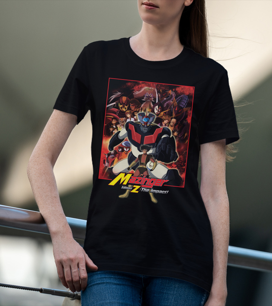 Mazinger Edition Z The Impact Heroic Robot And Characters Collage T-Shirt