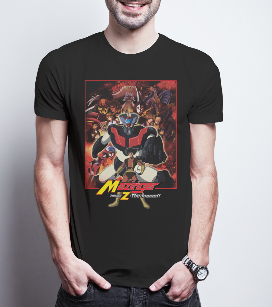 Mazinger Edition Z The Impact Heroic Robot And Characters Collage T-Shirt