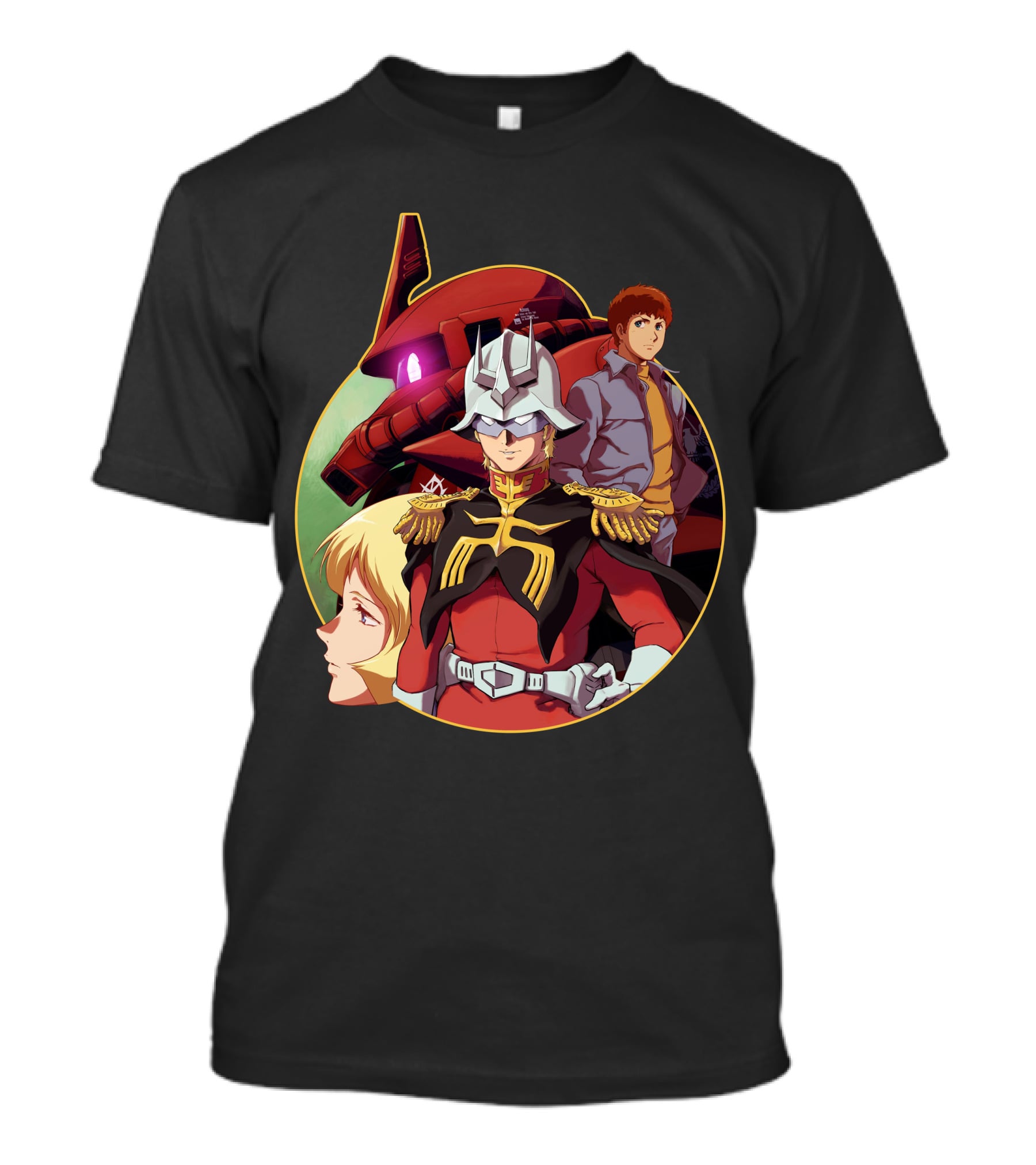 Mobile Suit Gundam The Origin Char Aznable And Amuro Ray Anime Characters T-Shirt