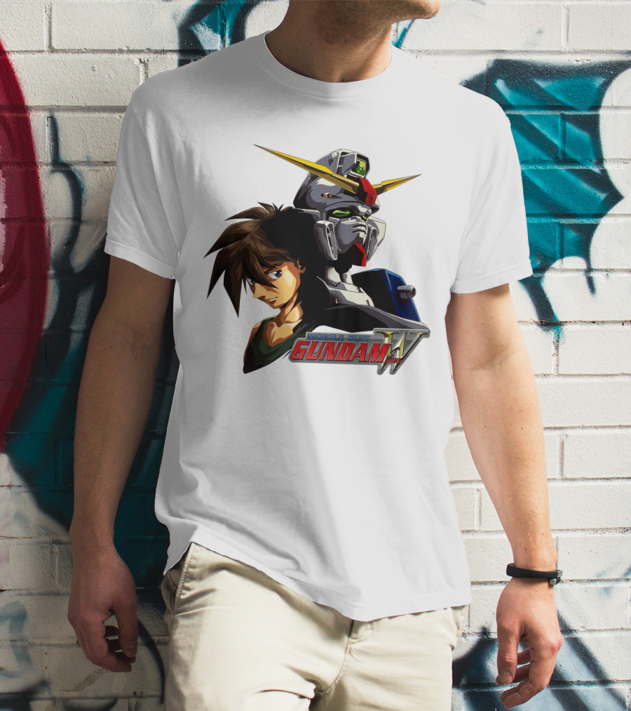 MOBILE SUIT GUNDAM WING HERO AND ROBOT T-Shirt