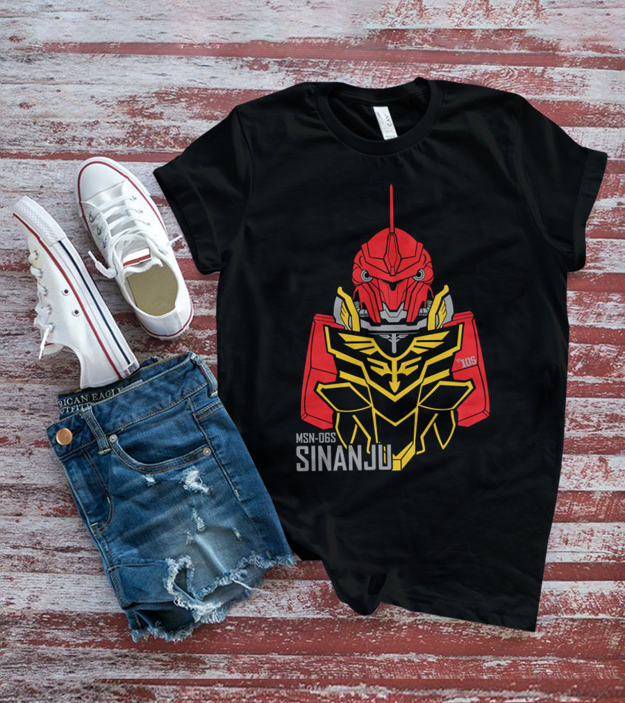 MSN-06S Sinanju Red Warrior Gundam T-Shirt