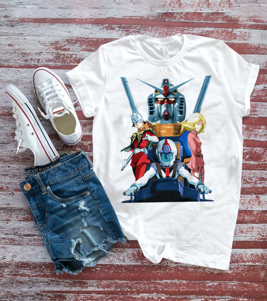 Mobile Suit Gundam Anime Characters Compilation T-Shirt